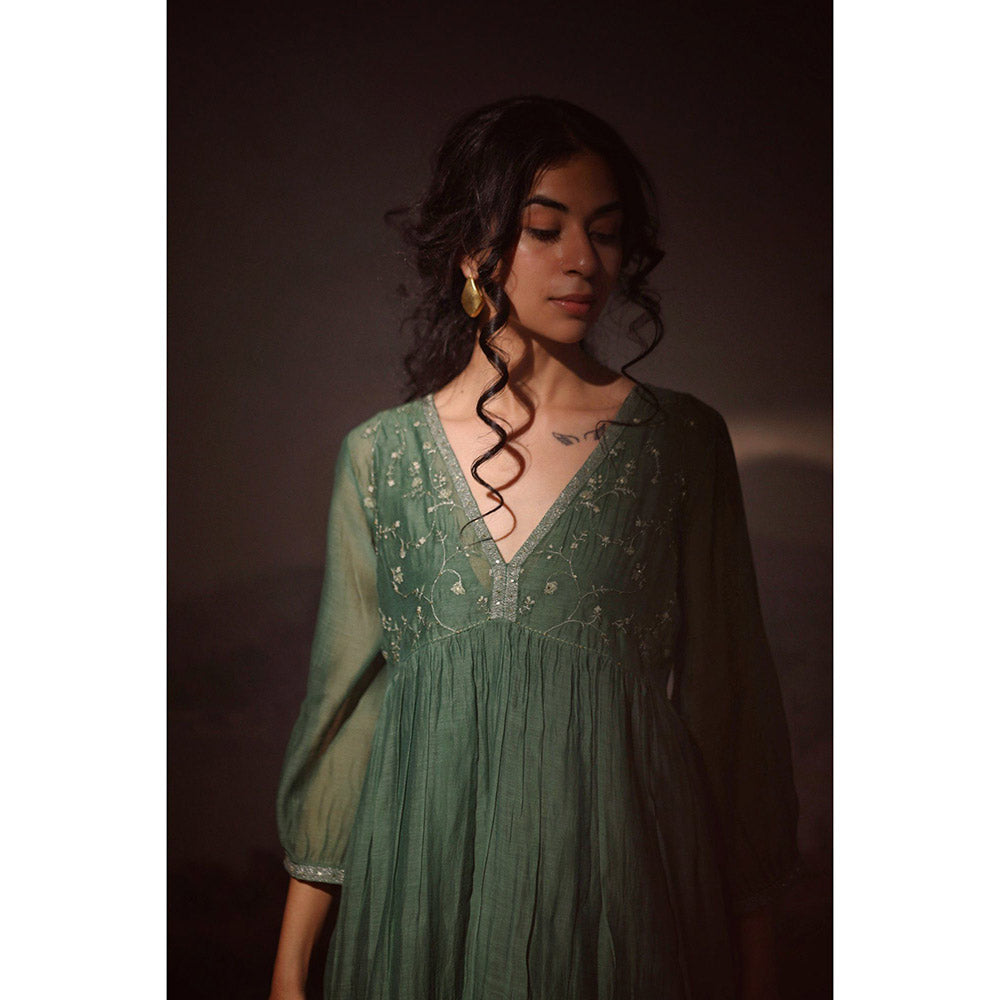 Tatwa Designs Green Midnight Dream Dress (Set of 2)