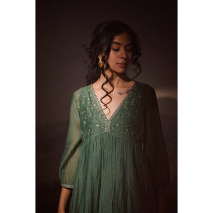 Tatwa Designs Green Midnight Dream Dress (Set of 2)