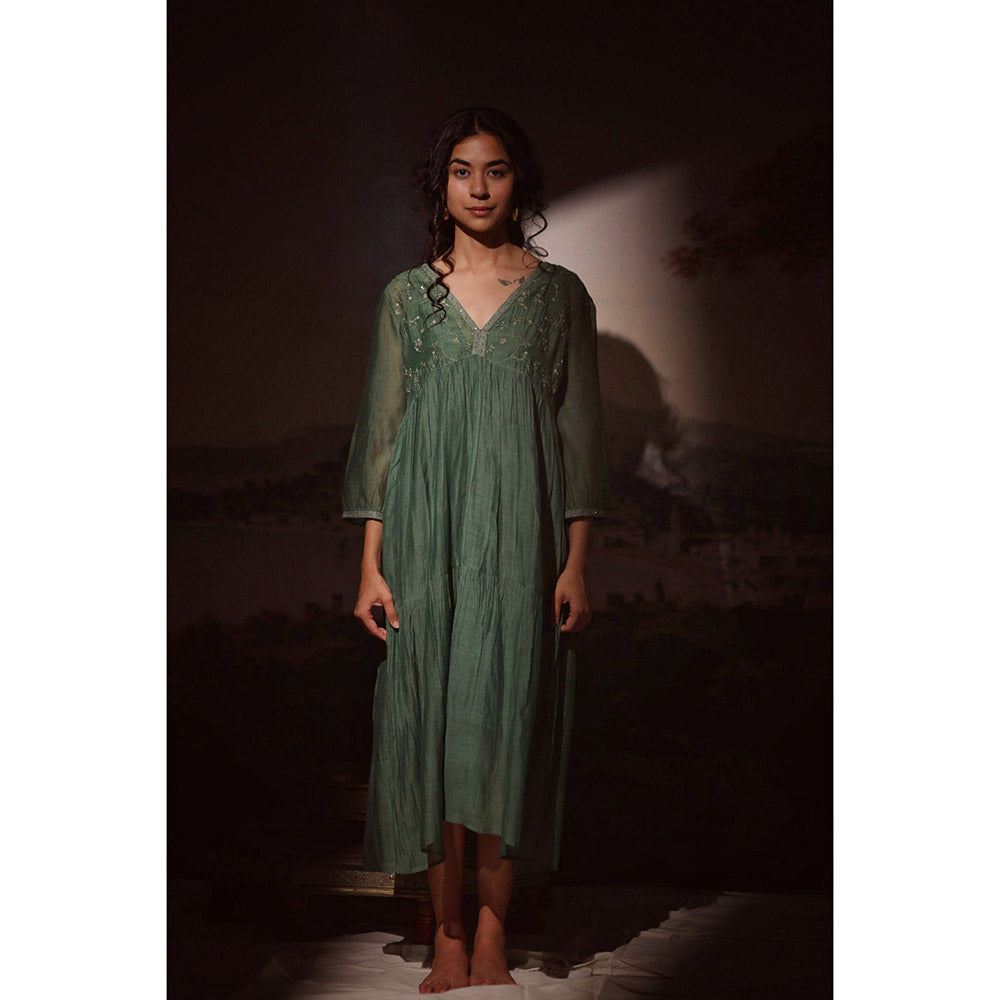 Tatwa Designs Green Midnight Dream Dress (Set of 2)