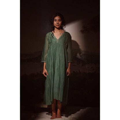 Tatwa Designs Green Midnight Dream Dress (Set of 2)