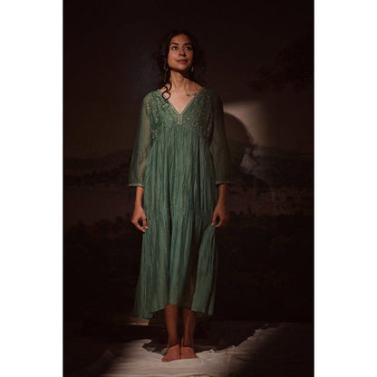Tatwa Designs Green Midnight Dream Dress (Set of 2)