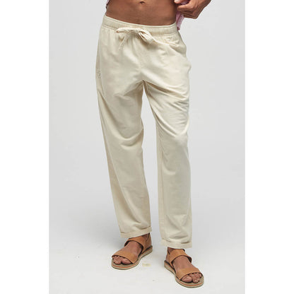 TERRA LUNA Idle Undyed Off White Pant