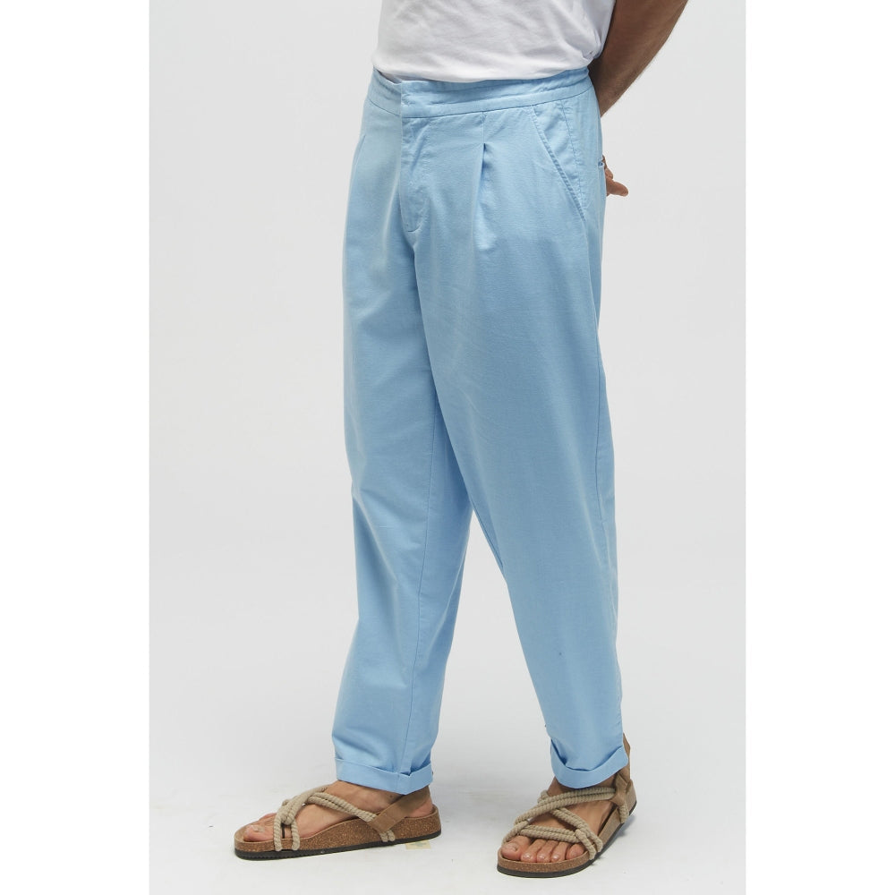 TERRA LUNA Larvotto Dusty Blue Pant