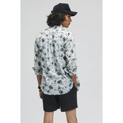 TERRA LUNA Titan Astera Print Casual Shirt