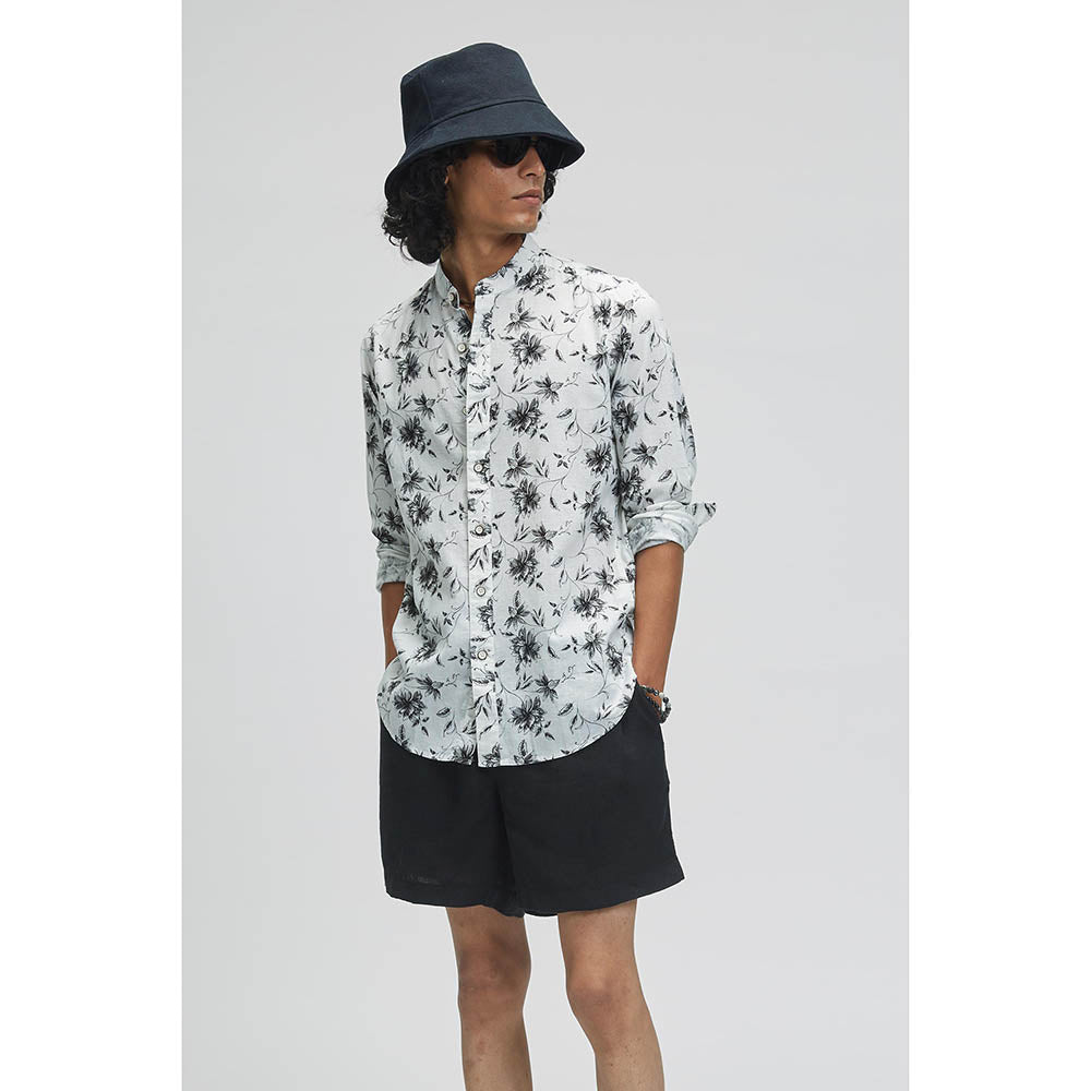 TERRA LUNA Puck Astera Print Casual Shirt