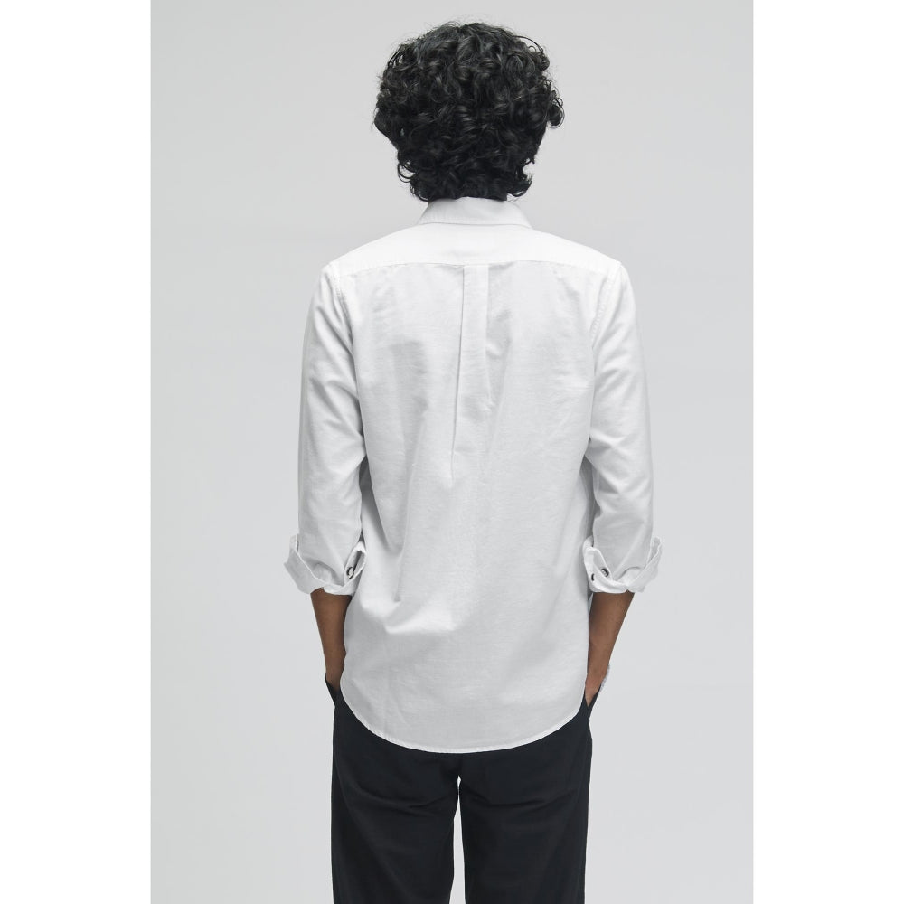 TERRA LUNA Skoll White Casual Shirt