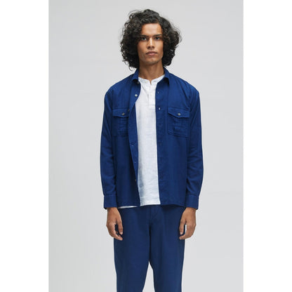 TERRA LUNA Bellatrix Blue Casual Shirt