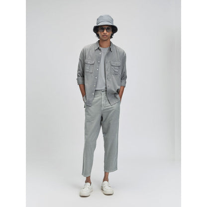 TERRA LUNA Bellatrix Grey Casual Shirt