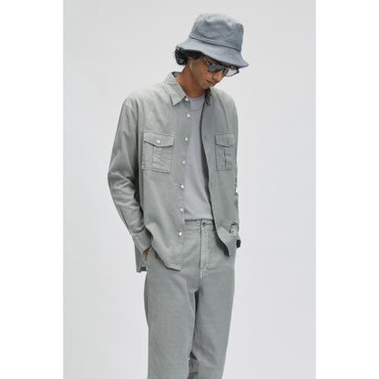 TERRA LUNA Bellatrix Grey Casual Shirt