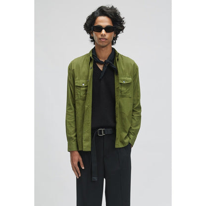 TERRA LUNA Bellatrix Olive Casual Shirt