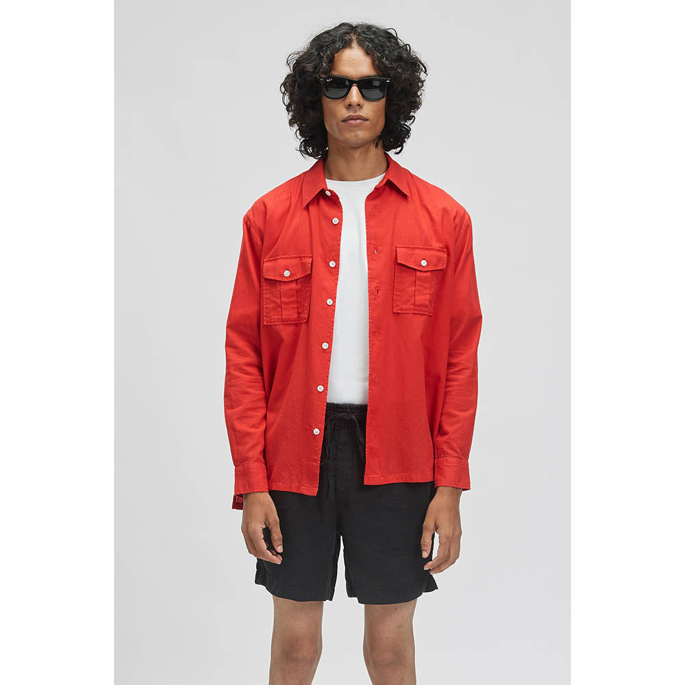 TERRA LUNA Bellatrix Red Casual Shirt