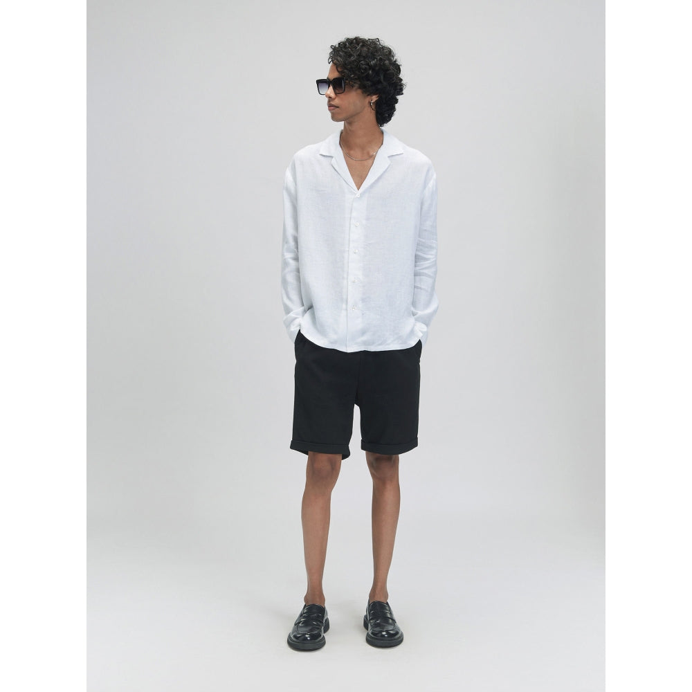 TERRA LUNA Pegasus White Casual Shirt
