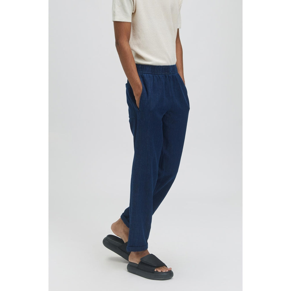 TERRA LUNA Malin Dark Indigo Trousers