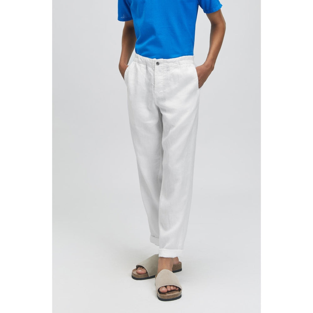 TERRA LUNA Nash White Trousers