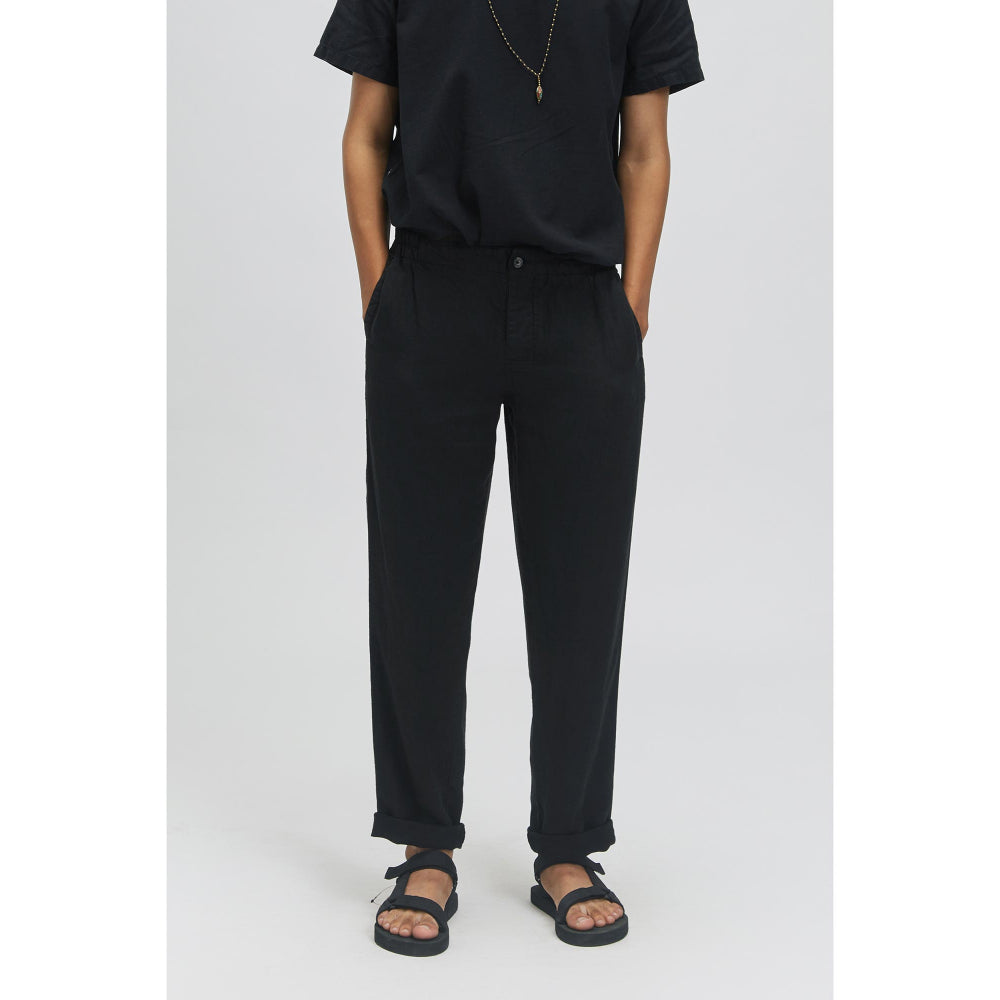 TERRA LUNA Nash Black Trousers