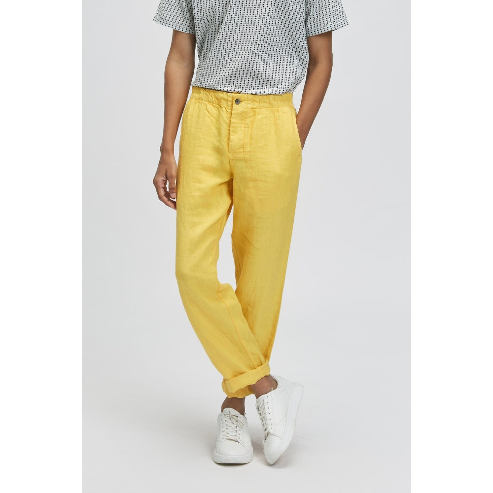 TERRA LUNA Nash Solar Yellow Trousers