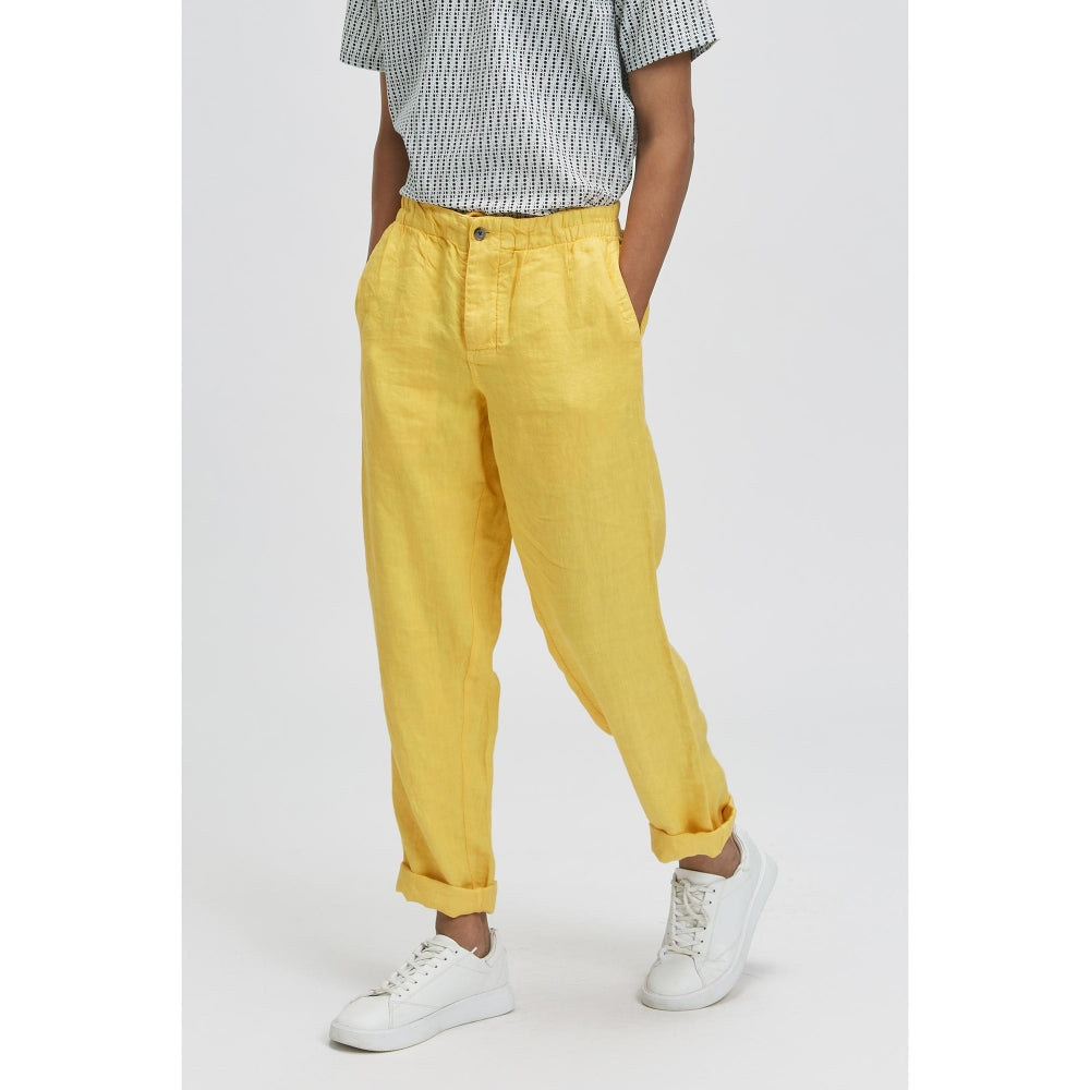 TERRA LUNA Nash Solar Yellow Trousers