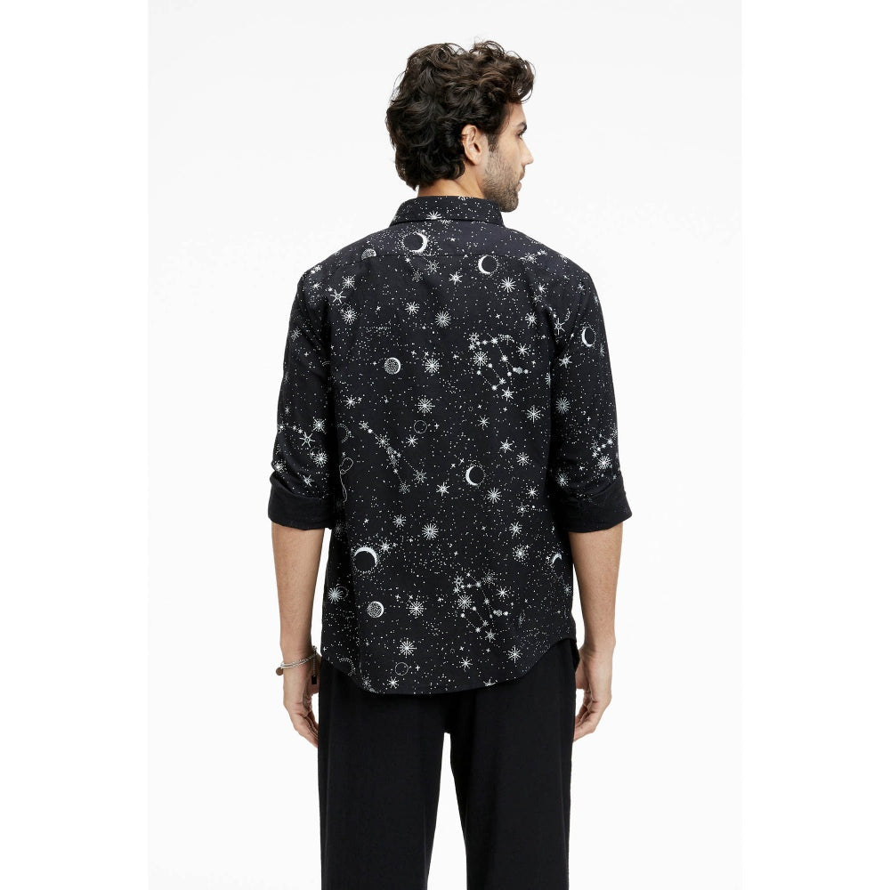 Terra Luna Dante Eco Foil Sparkle Black Shirt