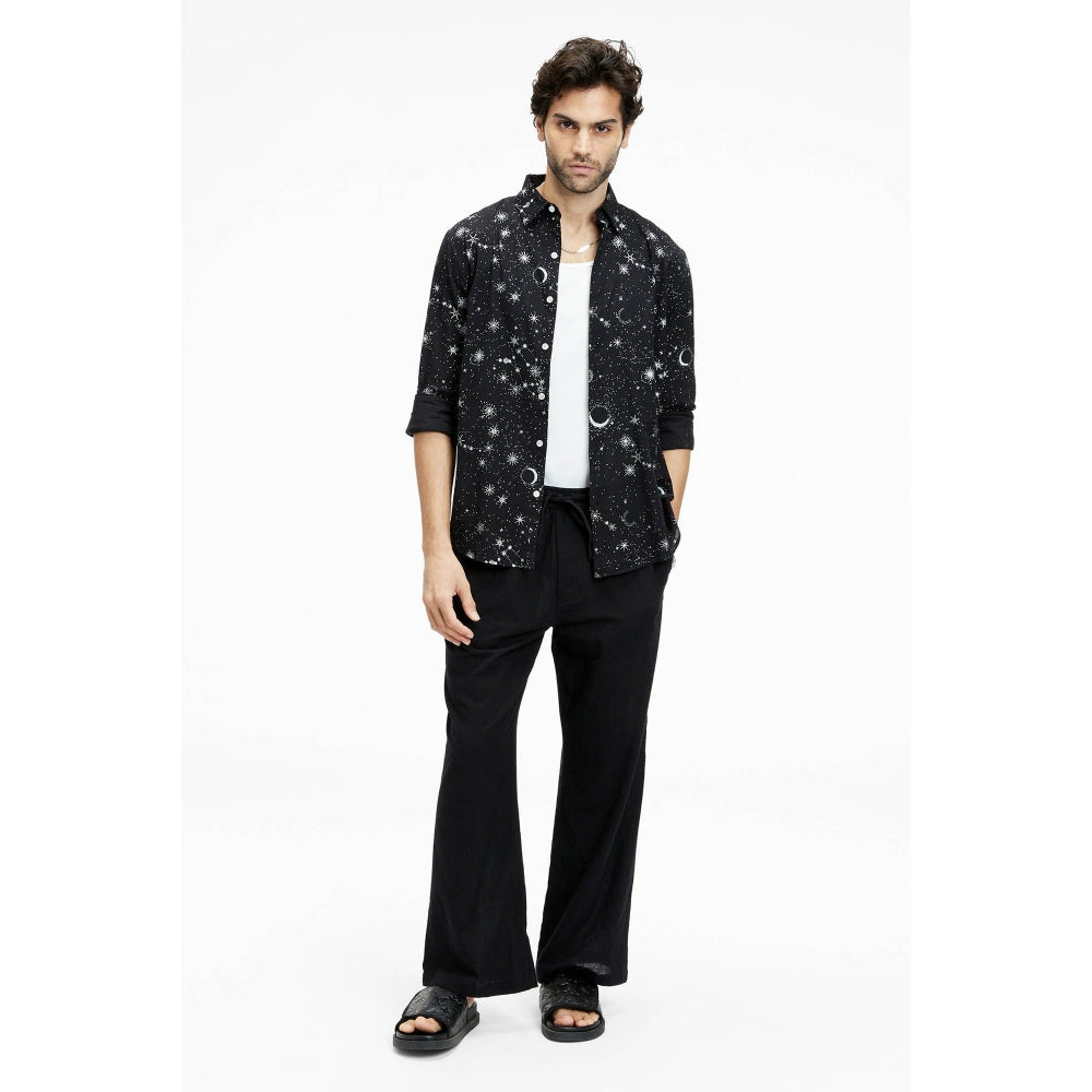Terra Luna Dante Eco Foil Sparkle Black Shirt