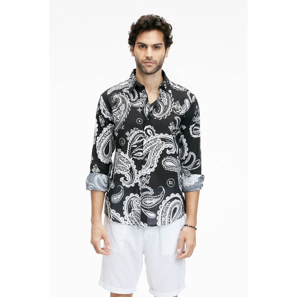 Terra Luna Dante Noir Paisley Shirt