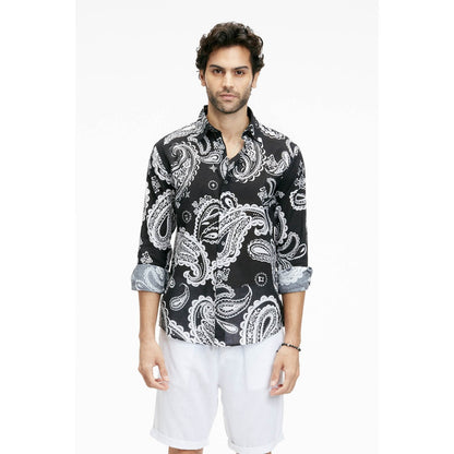 Terra Luna Dante Noir Paisley Shirt