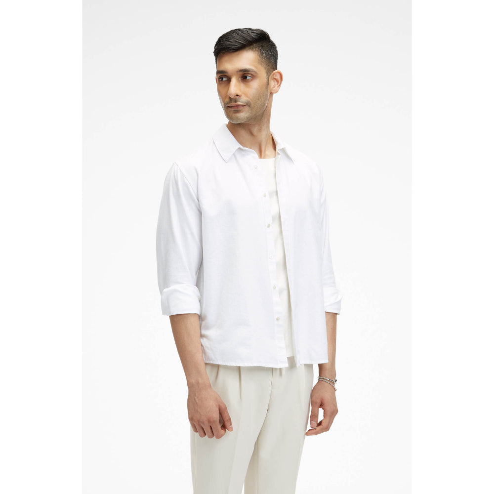 Terra Luna Zouk White Astro Sheen Shirt