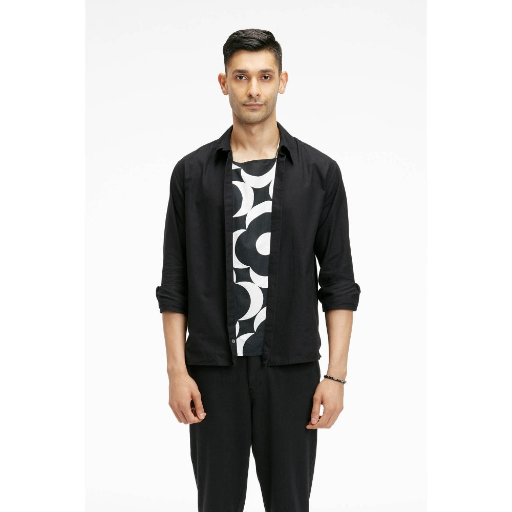 Terra Luna Zouk Black Moonglow Black Shirt