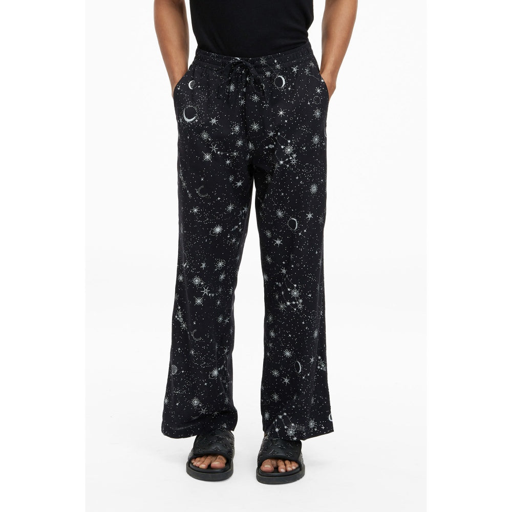 TERRA LUNA Tao Ecofoil Sparkle Black Trouser