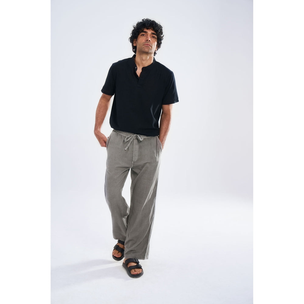 TERRA LUNA Charcoal Tao Casual Trousers