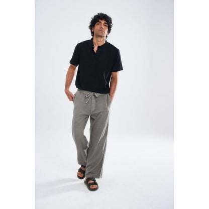 TERRA LUNA Charcoal Tao Casual Trousers