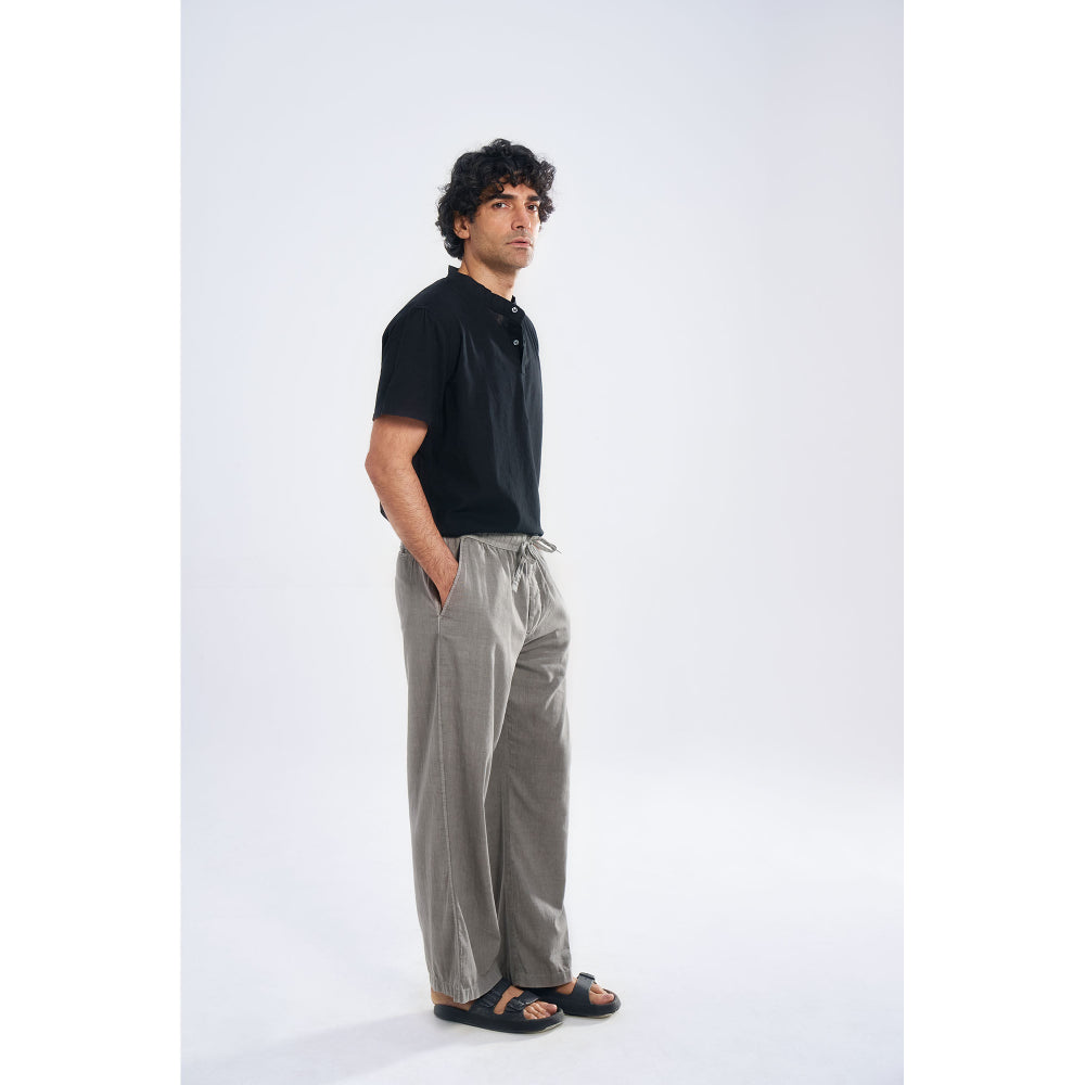 TERRA LUNA Charcoal Tao Casual Trousers