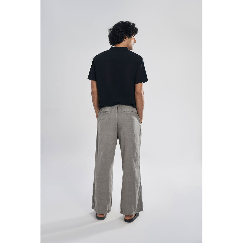 TERRA LUNA Charcoal Tao Casual Trousers