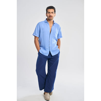 TERRA LUNA Blue Tao Casual Trousers