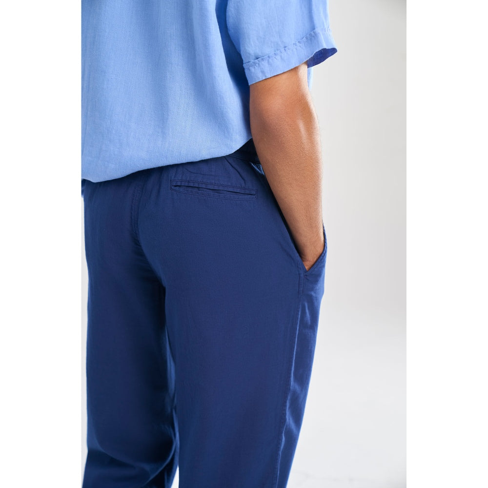 TERRA LUNA Blue Tao Casual Trousers