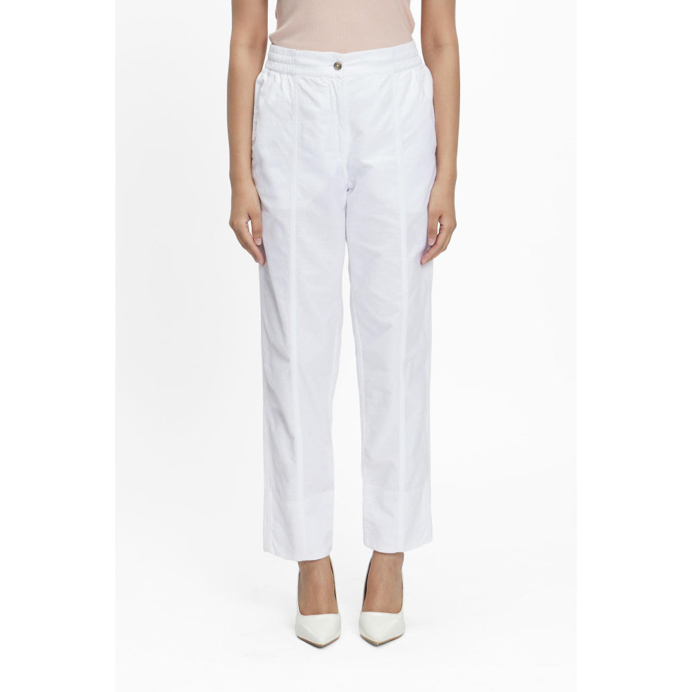TERRA LUNA White Solid/Plain Naipan Pant