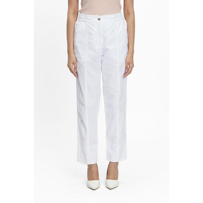 TERRA LUNA White Solid/Plain Naipan Pant