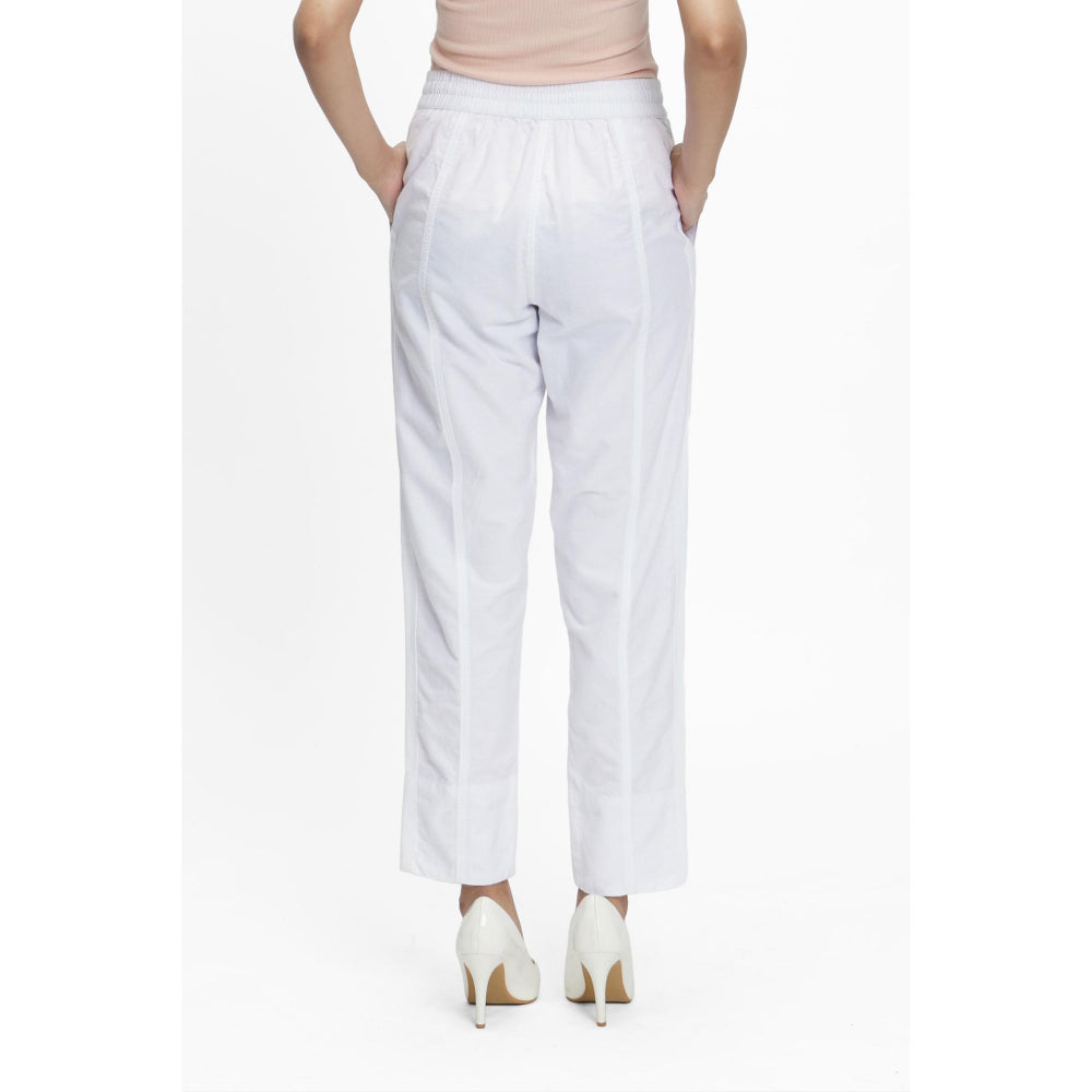 TERRA LUNA White Solid/Plain Naipan Pant