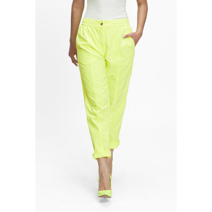 TERRA LUNA Yellow Solid/Plain Naipan Pant
