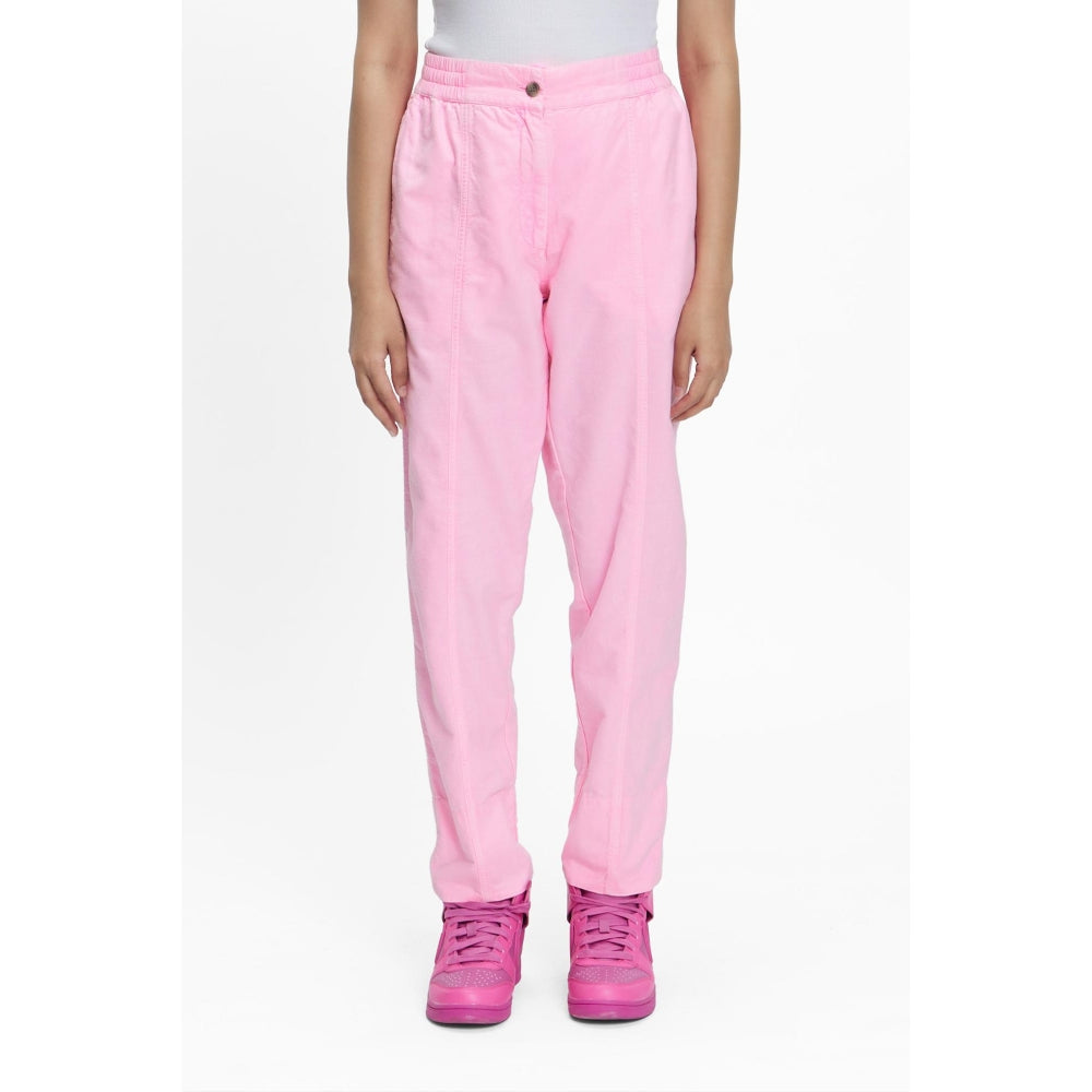 TERRA LUNA Pink Solid/Plain Naipan Pant