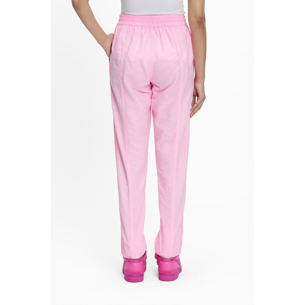 TERRA LUNA Pink Solid/Plain Naipan Pant