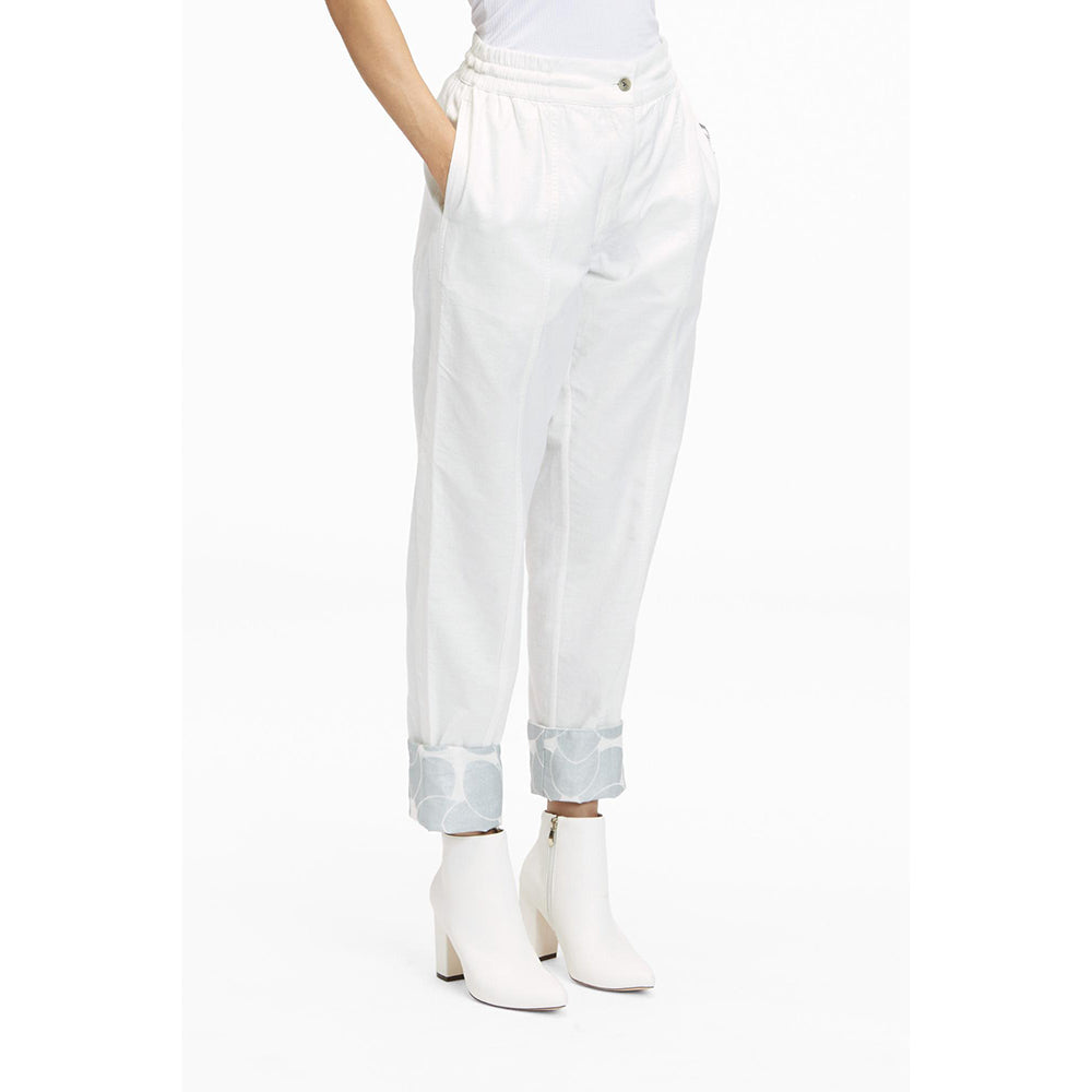 TERRA LUNA Yellow Printed Naipan Pant