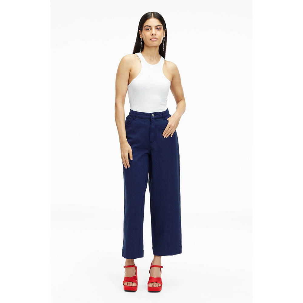 TERRA LUNA Blue Solid/Plain Avalon Pant