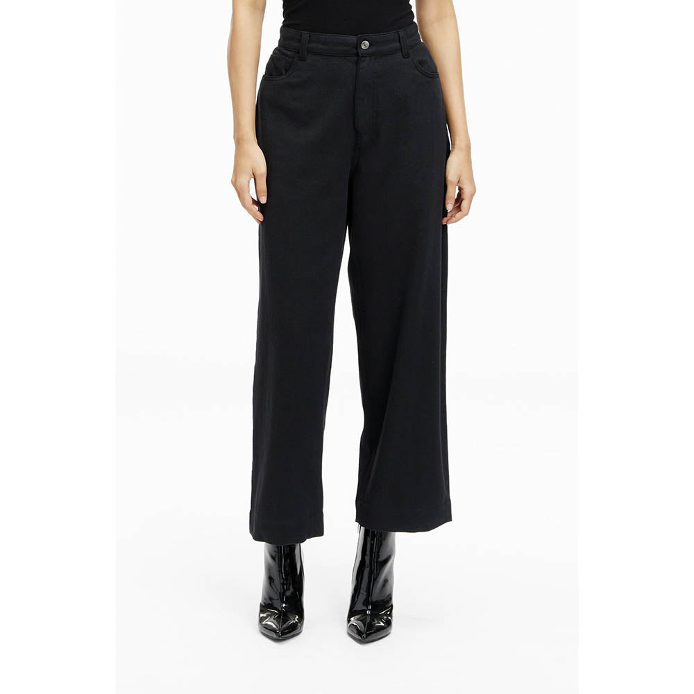 TERRA LUNA Black Solid/Plain Avalon Pant