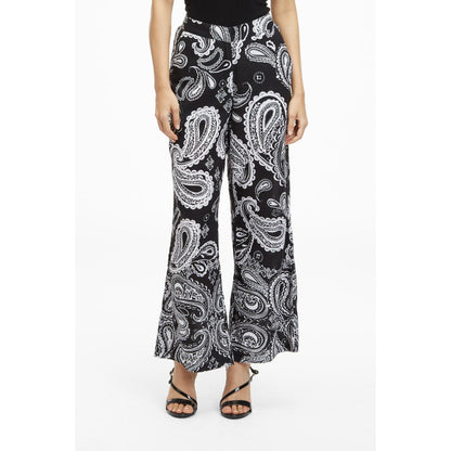 TERRA LUNA Black Printed Nova Pant