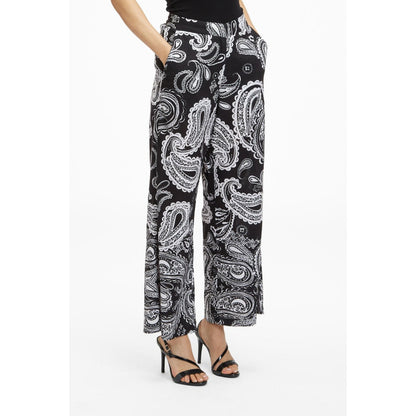 TERRA LUNA Black Printed Nova Pant