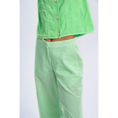 TERRA LUNA Green Stripes Nova Pant