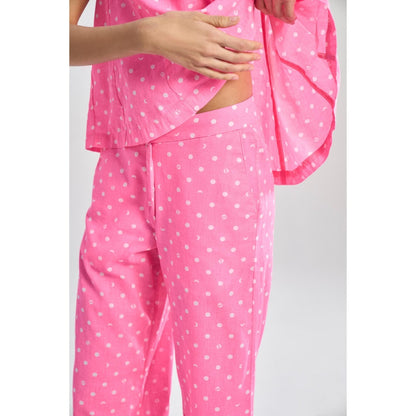 TERRA LUNA Pink Printed Nova Pant