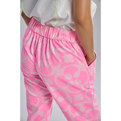 TERRA LUNA Pink Printed Doda Pant