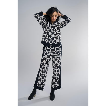 TERRA LUNA Black Printed Jolo Pant