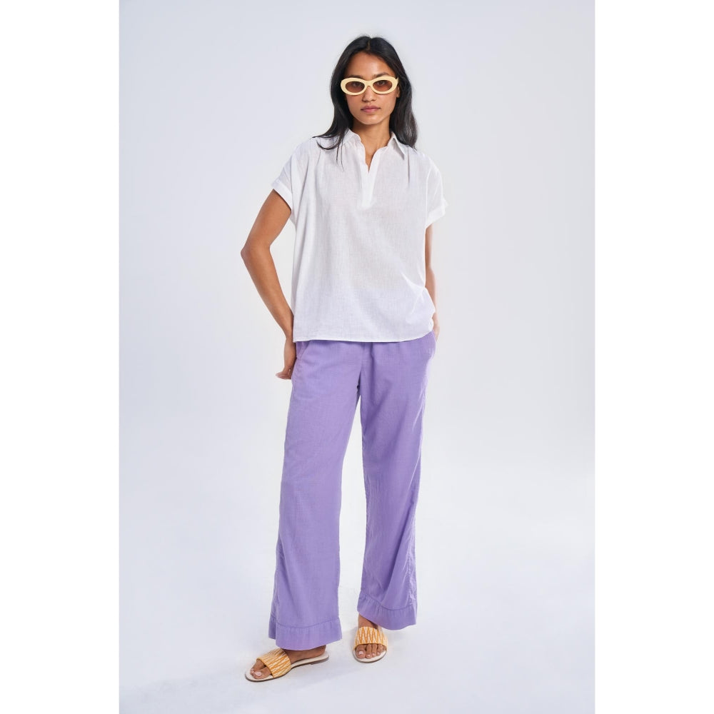 TERRA LUNA Lavender Solid/Plain Jolo Pant